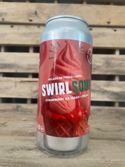 Swirl Sour Strawberry Ice Cream + Cream sour 5%